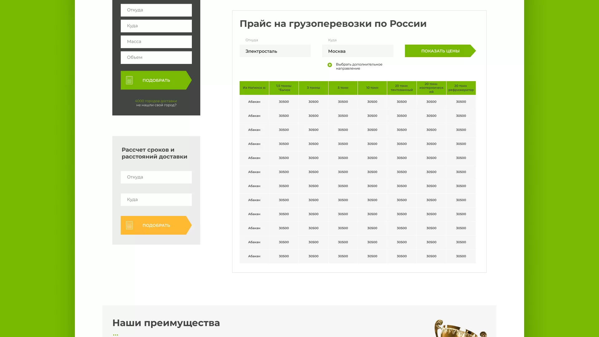 Разработка логотипа и сайта компании «Инком-Логистика» в Аргуне