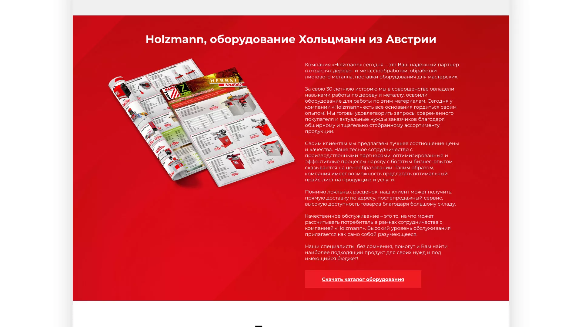 Создание сайта компании «HOLZMANN Maschinen GmbH» в Аргуне