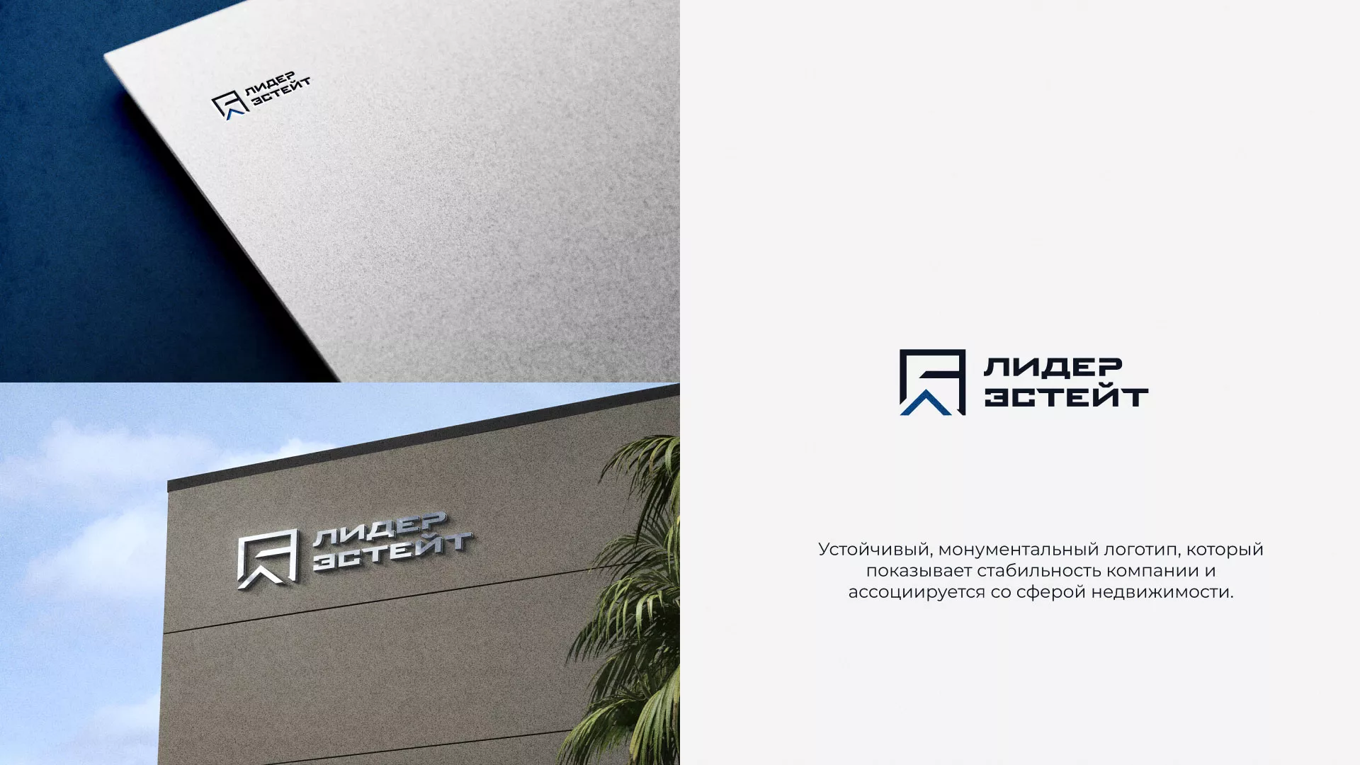 Разработка логотипа агентства недвижимости «Лидер Эстейт» в Аргуне